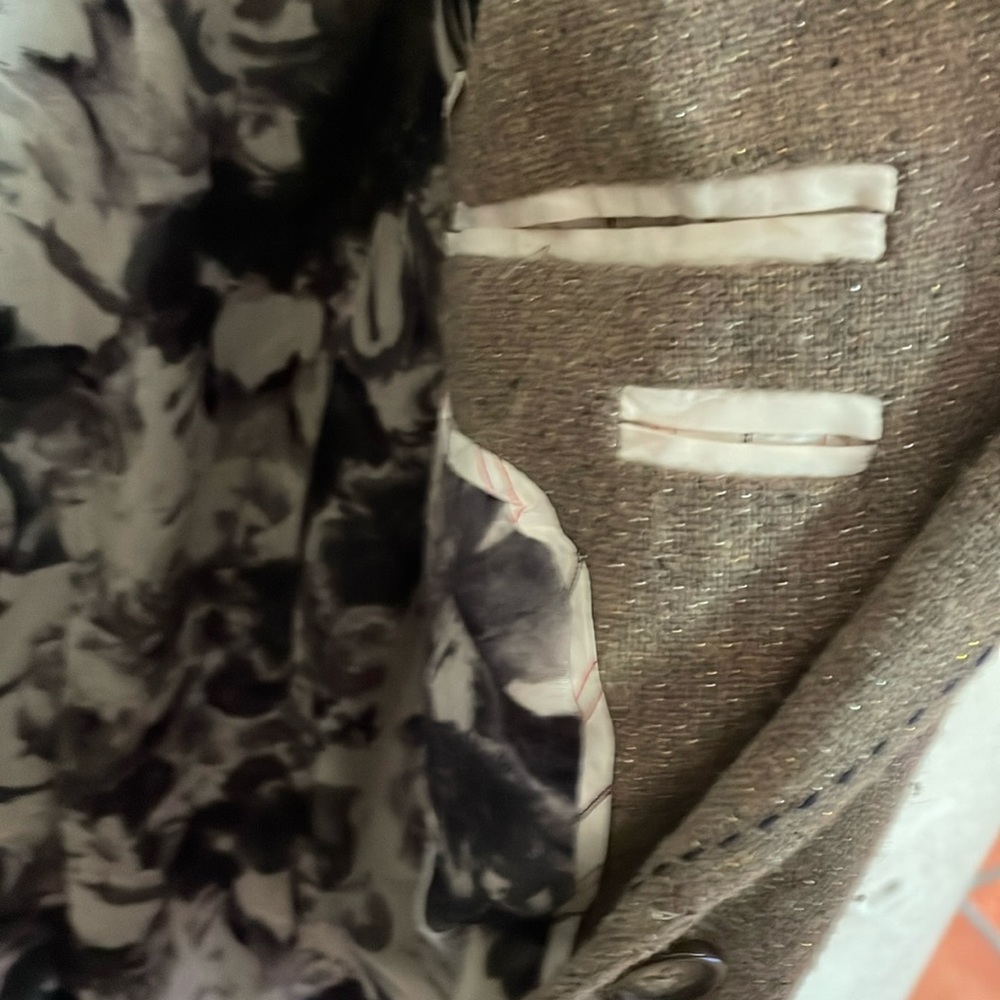 Anthropologie Cartonnier Frontrunner Equestrian Detailed Tweed Blazer 12 - Picture 11 of 12